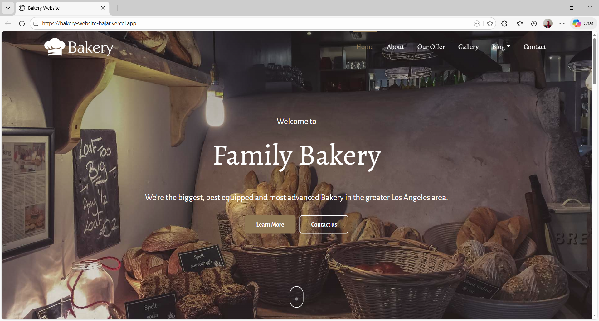 bakery-website Preview