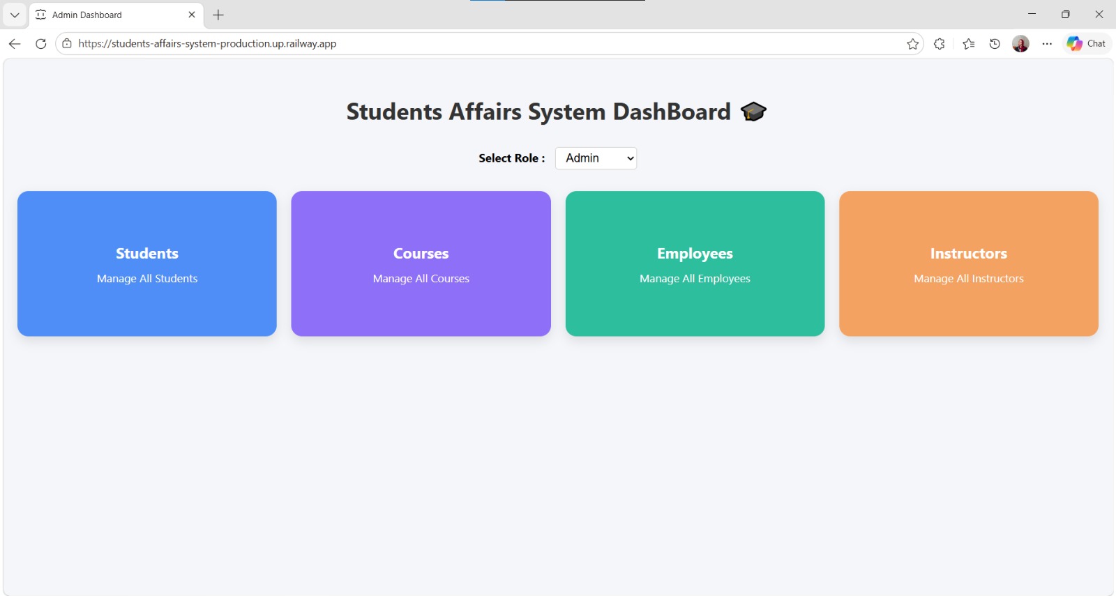 Students Affairs System Preview